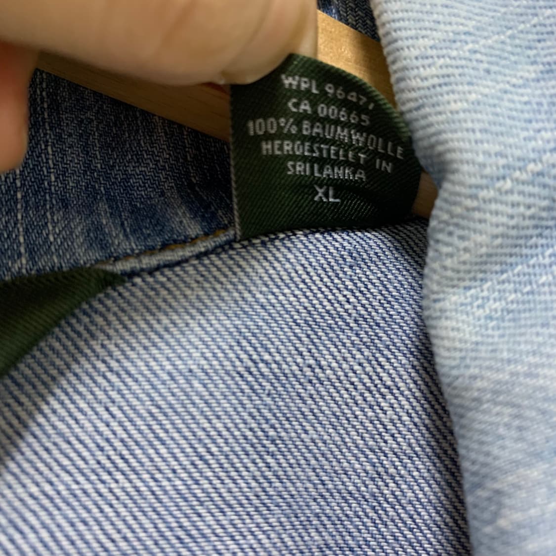 에디바우어 빈티지 데님 모토넥 봄버 자켓 워싱 00s 청자켓 여성 XL 상품이미지7