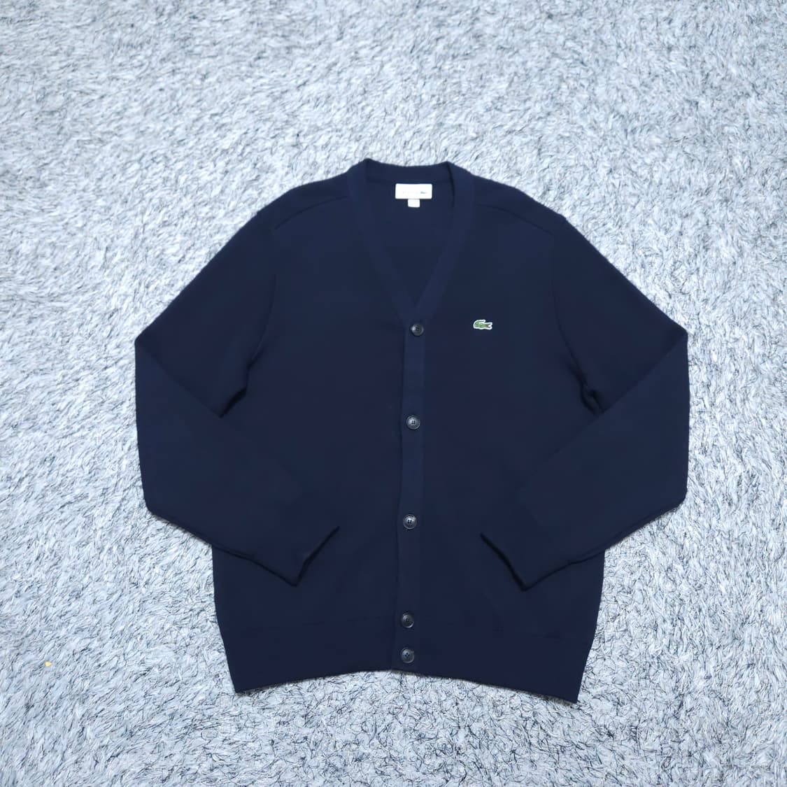 라코스테)100 남자 방모 Y넥 가디건 / 왕눈이 상품이미지1