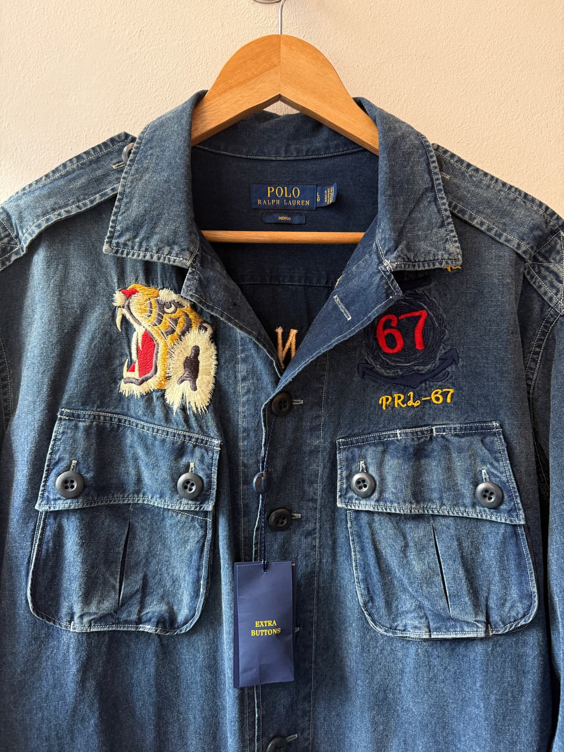폴로랄프로렌 인디고 데님 정글퍼티그 자켓 L 상품이미지3