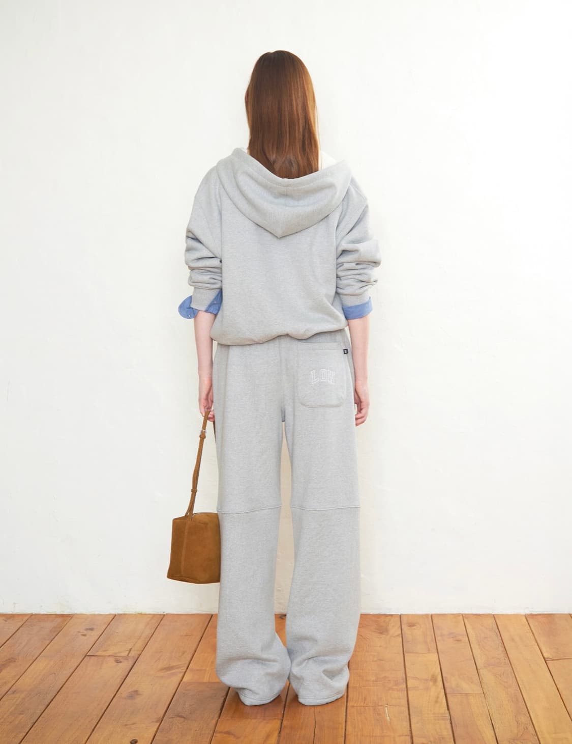 LOW NAPPING SWEATPANTS_MELANGE GREY 상품이미지4