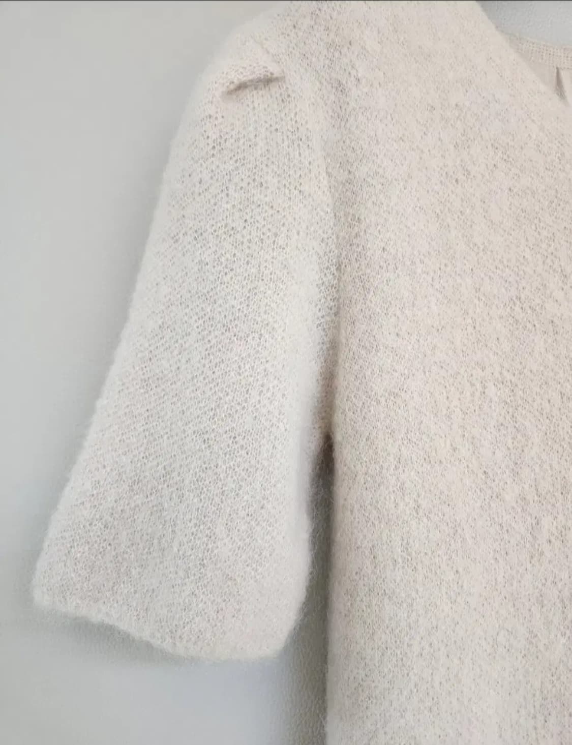 구호 모헤어 하프슬리브리스 롱니트 원피스 55사이즈 상품이미지7