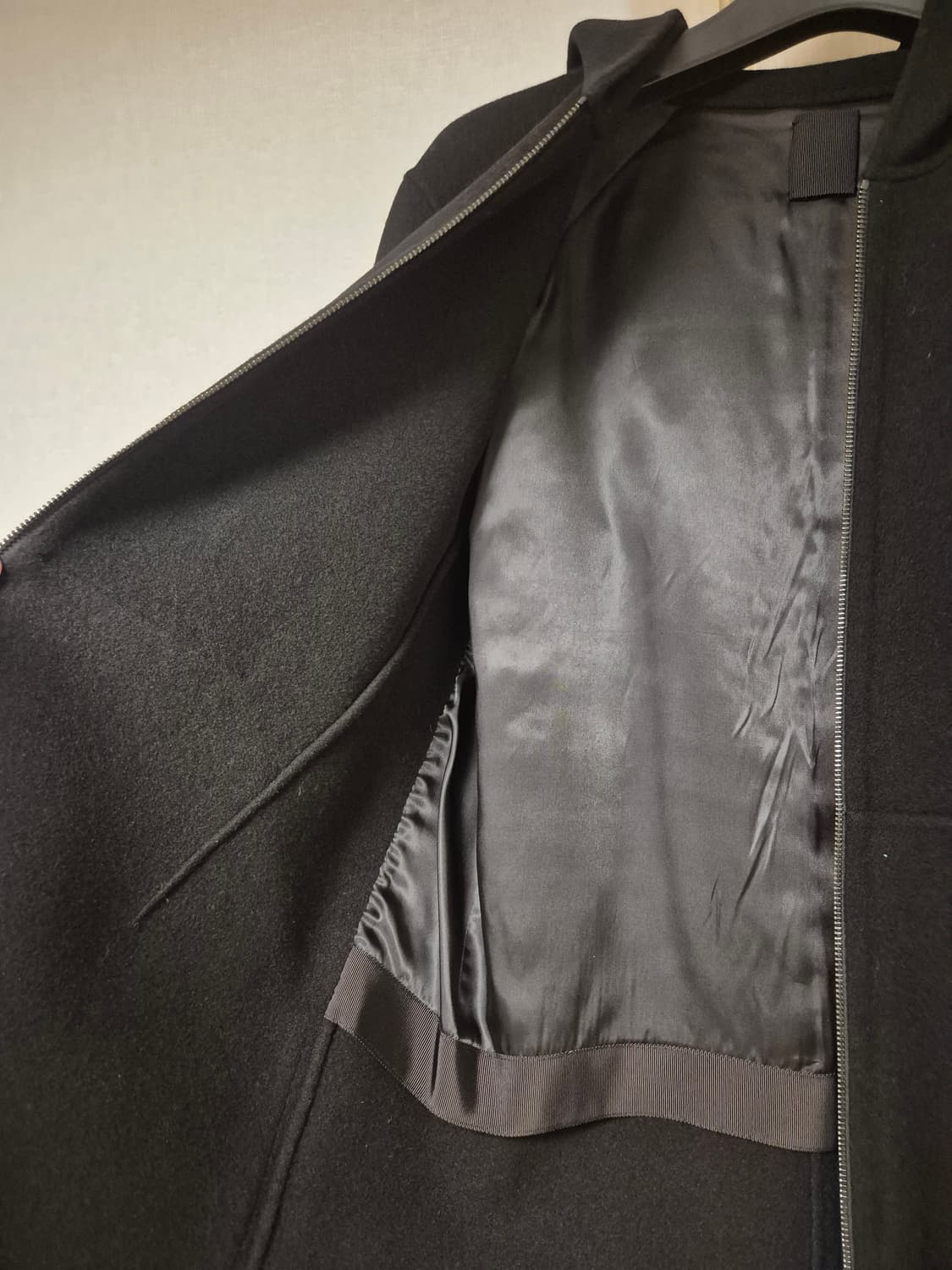 고급 울하프코트 후드집업핸드메이드 상품이미지7