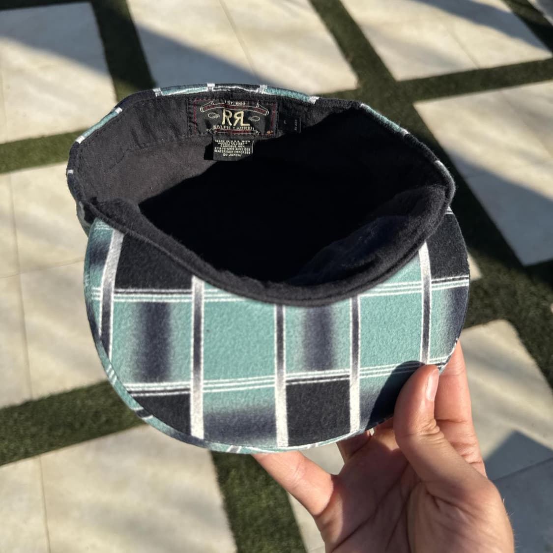 RRL 더블알엘 울 체크 헌팅 캡 상품이미지3
