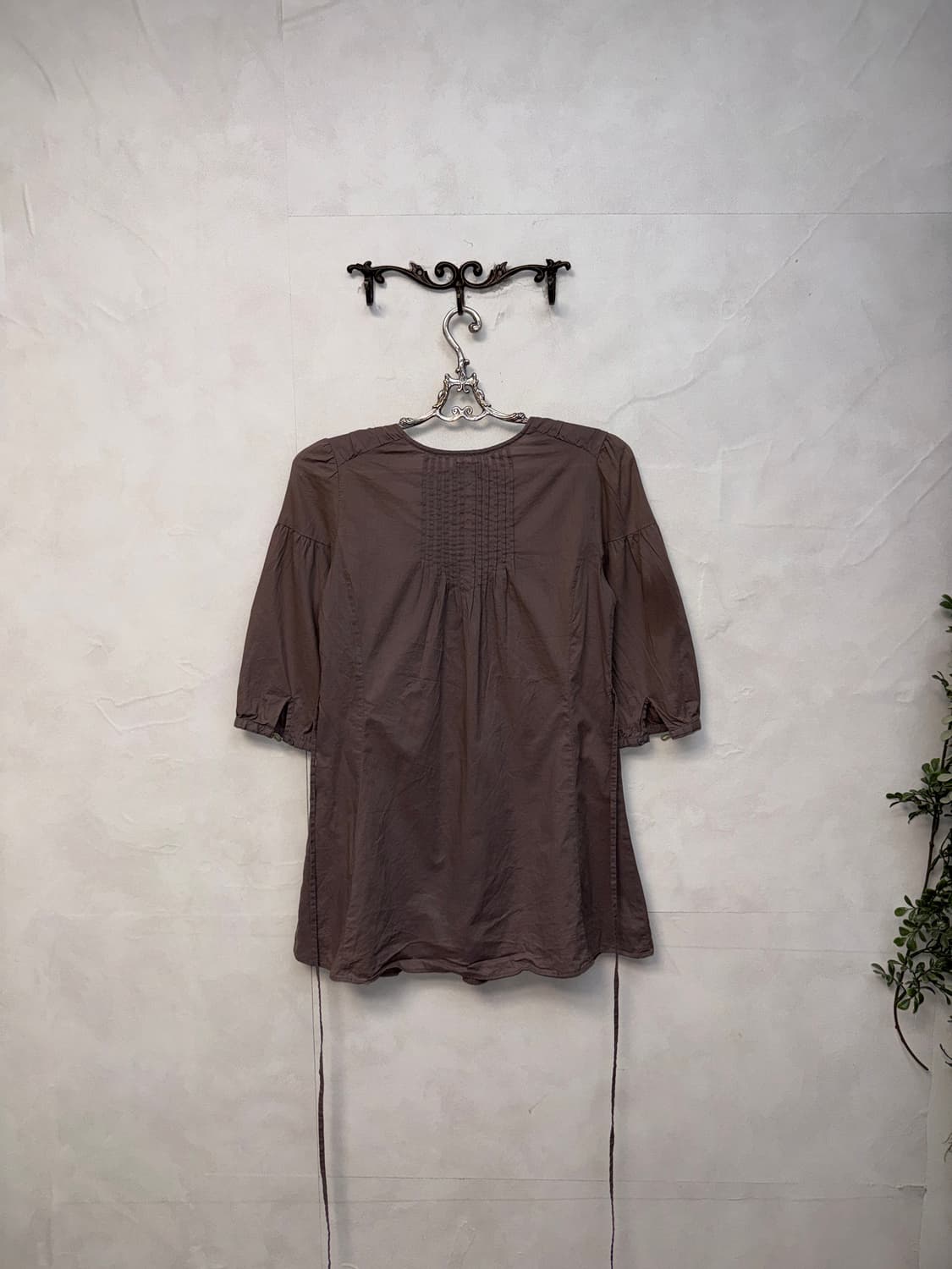 Calvin Klein ash purple ruffle flower bl 상품이미지6
