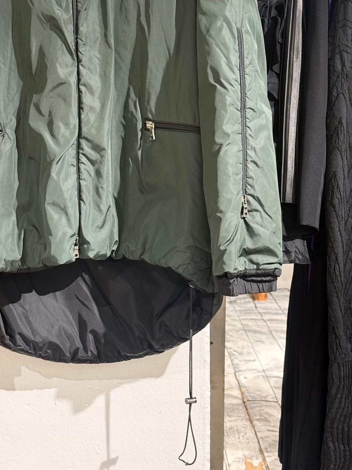 프라다 스포츠 99aw 카키 테크니컬 나일론 패딩 자켓 상품이미지5