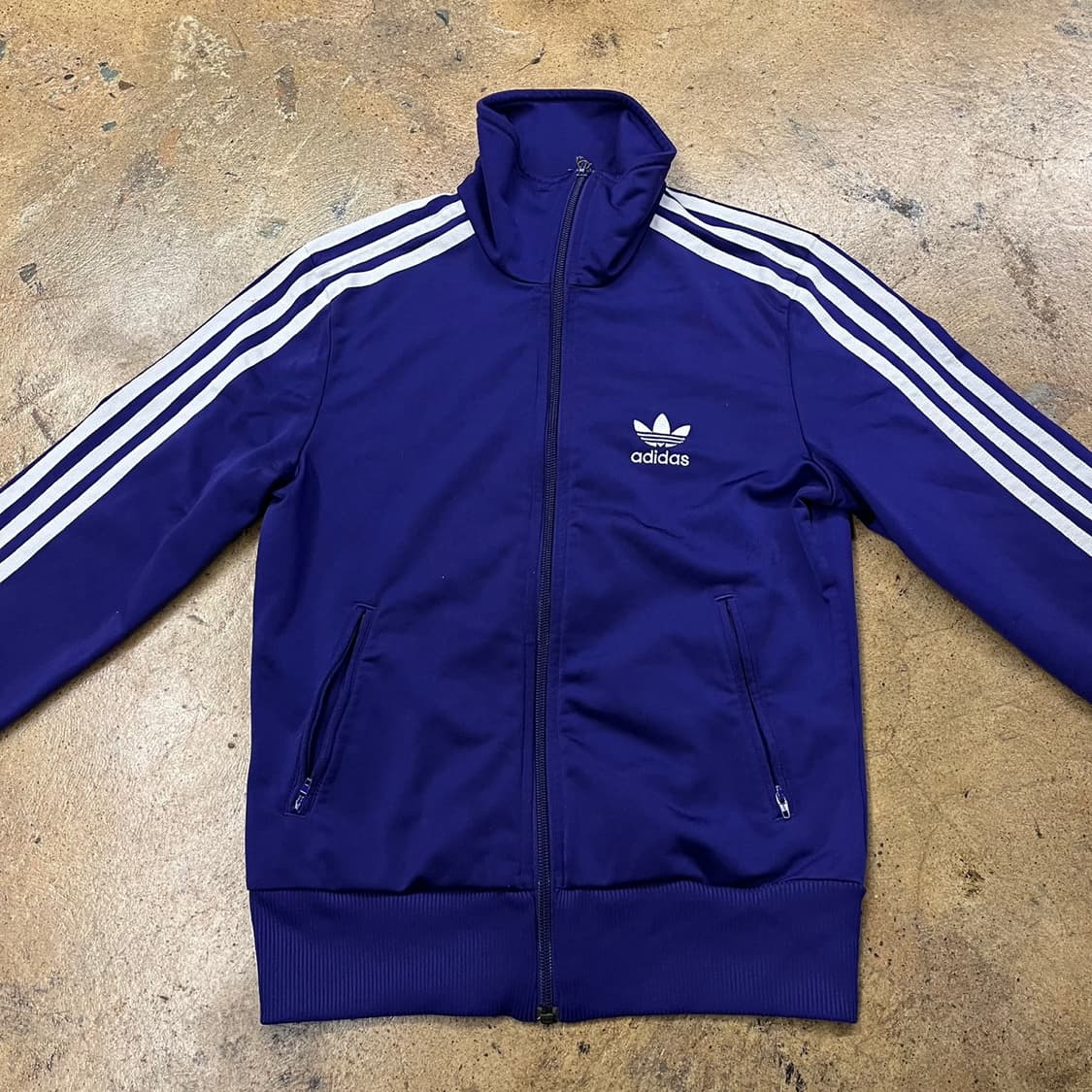 [정품/85] 아디다스 삼선 트랙탑 자켓 퍼플 져지 b10 상품이미지3