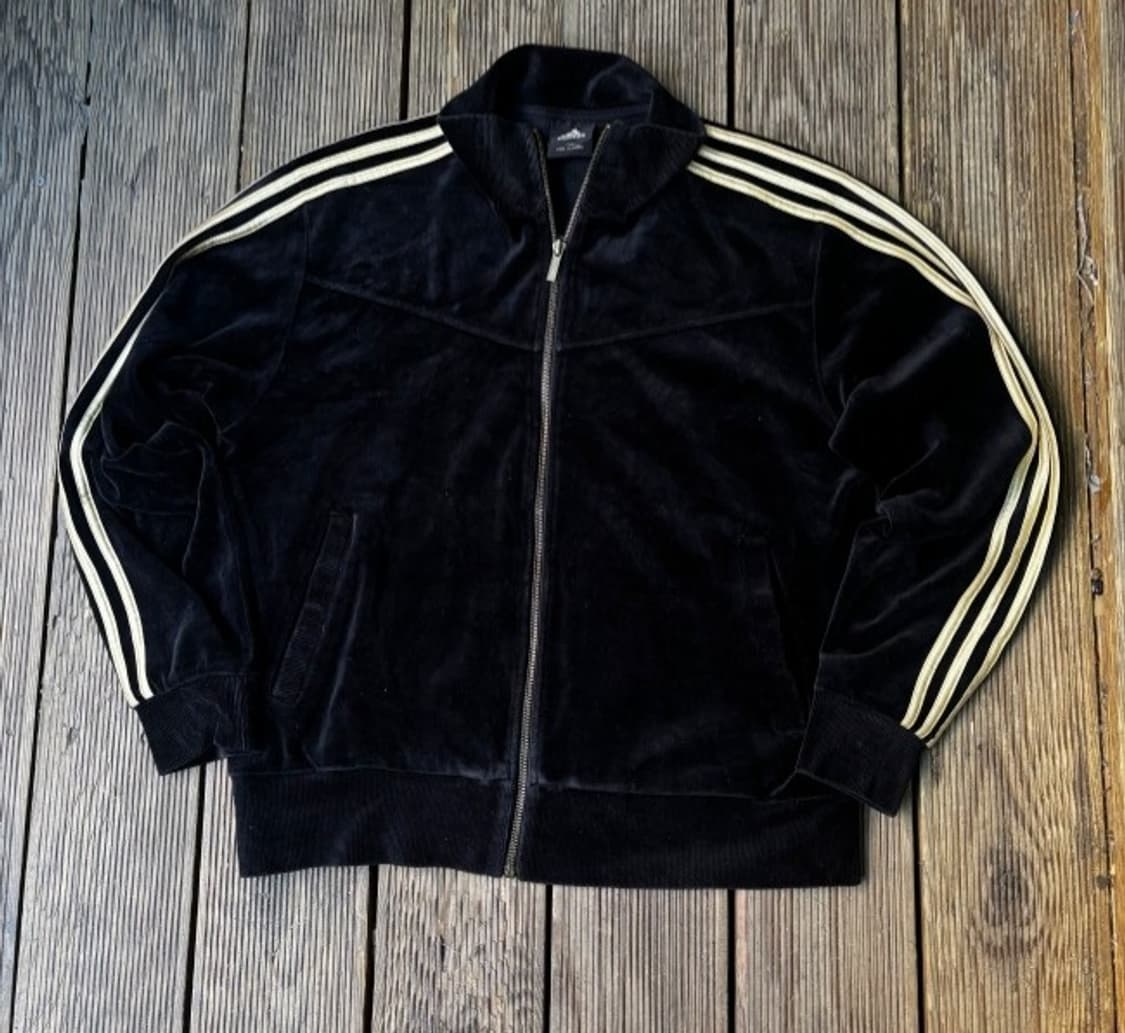 아디다스 벨벳 블랙 트랙탑 져지집업 100/L 상품이미지1
