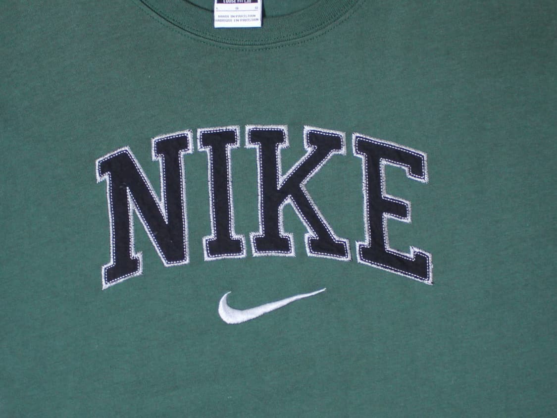 Nike 나이키 올드스쿨 올리브 브린 자수 라운드 반팔 P396 상품이미지2