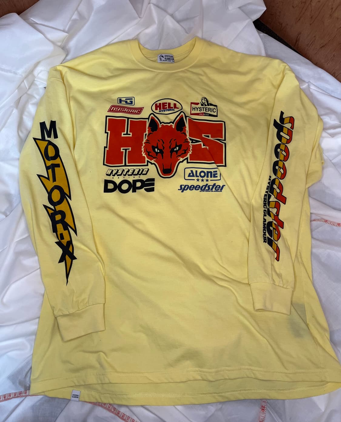 히스테릭 글래머 레이싱 롱슬리브 티셔츠 상품이미지1