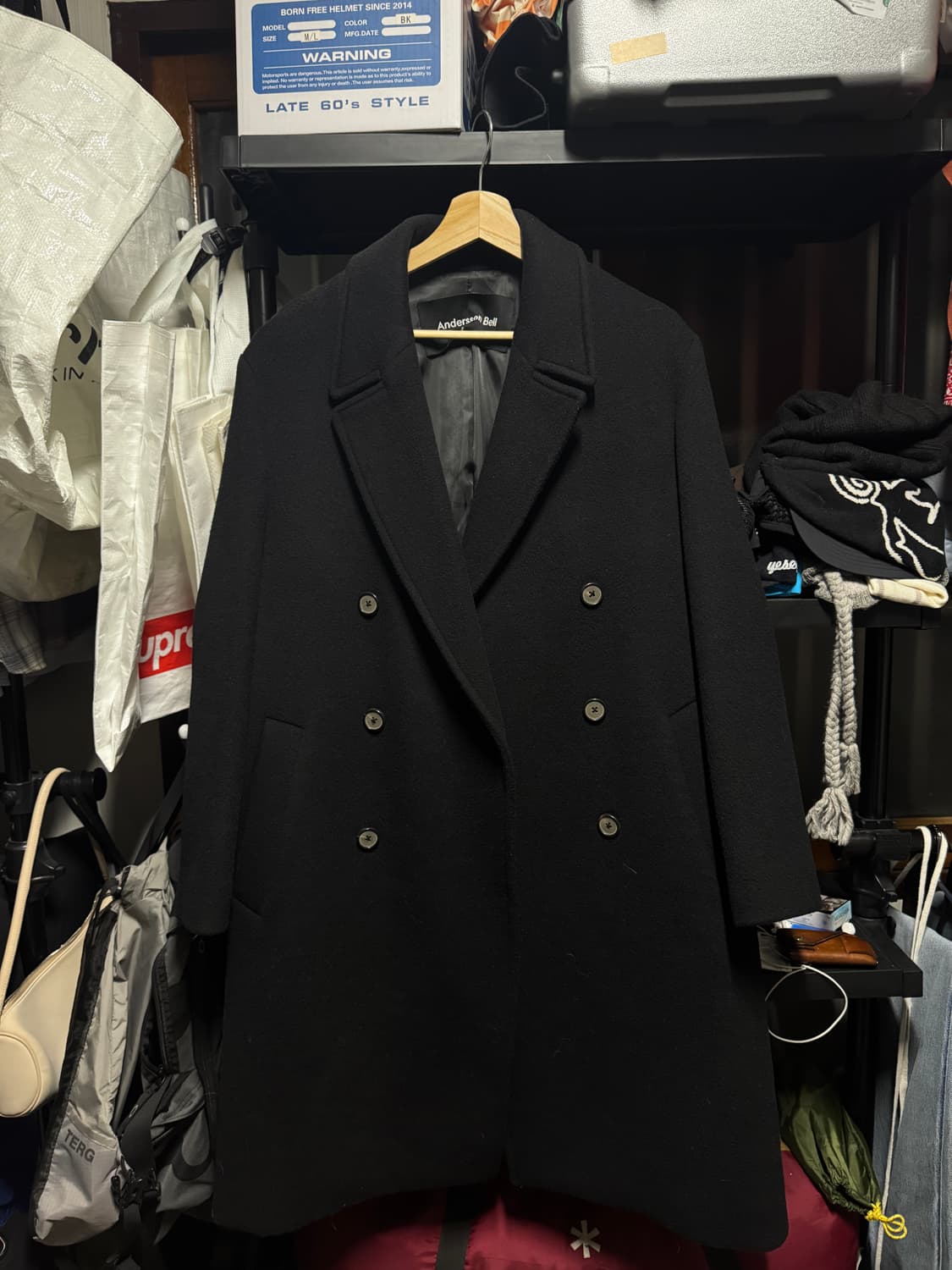 앤더슨벨 남성 블랙코트S사이즈 상품이미지1