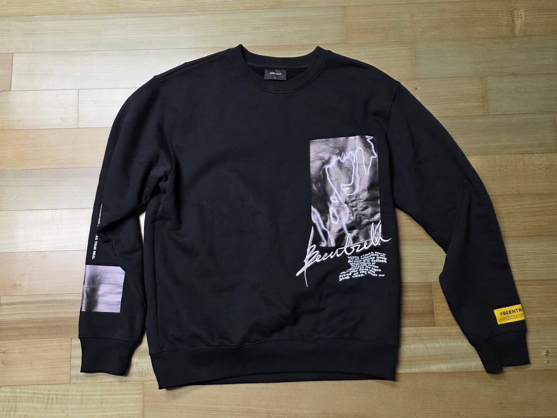 [신동품]빈트릴 맨투맨 / L사이즈 세미오버핏 상품이미지1