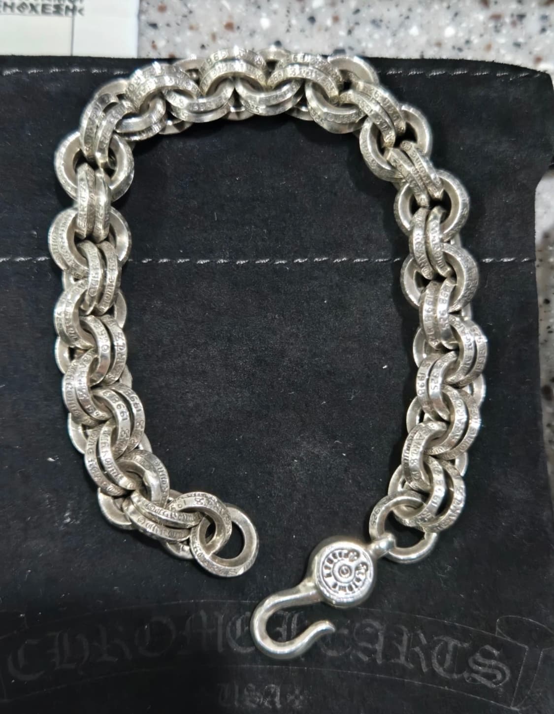 크롬하츠 더블 B링 팔찌 풀구성 판매합니다 상품이미지3