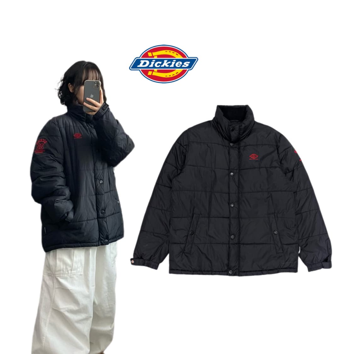 디키즈 경량패딩 블랙 상품이미지1