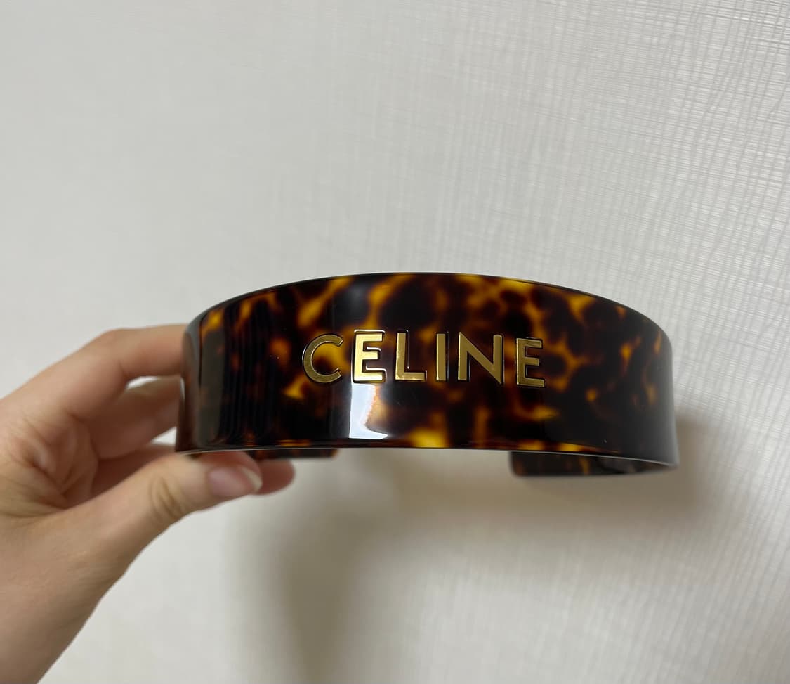정품 셀린느 머리띠 레오파드 헤어밴드 상품이미지4