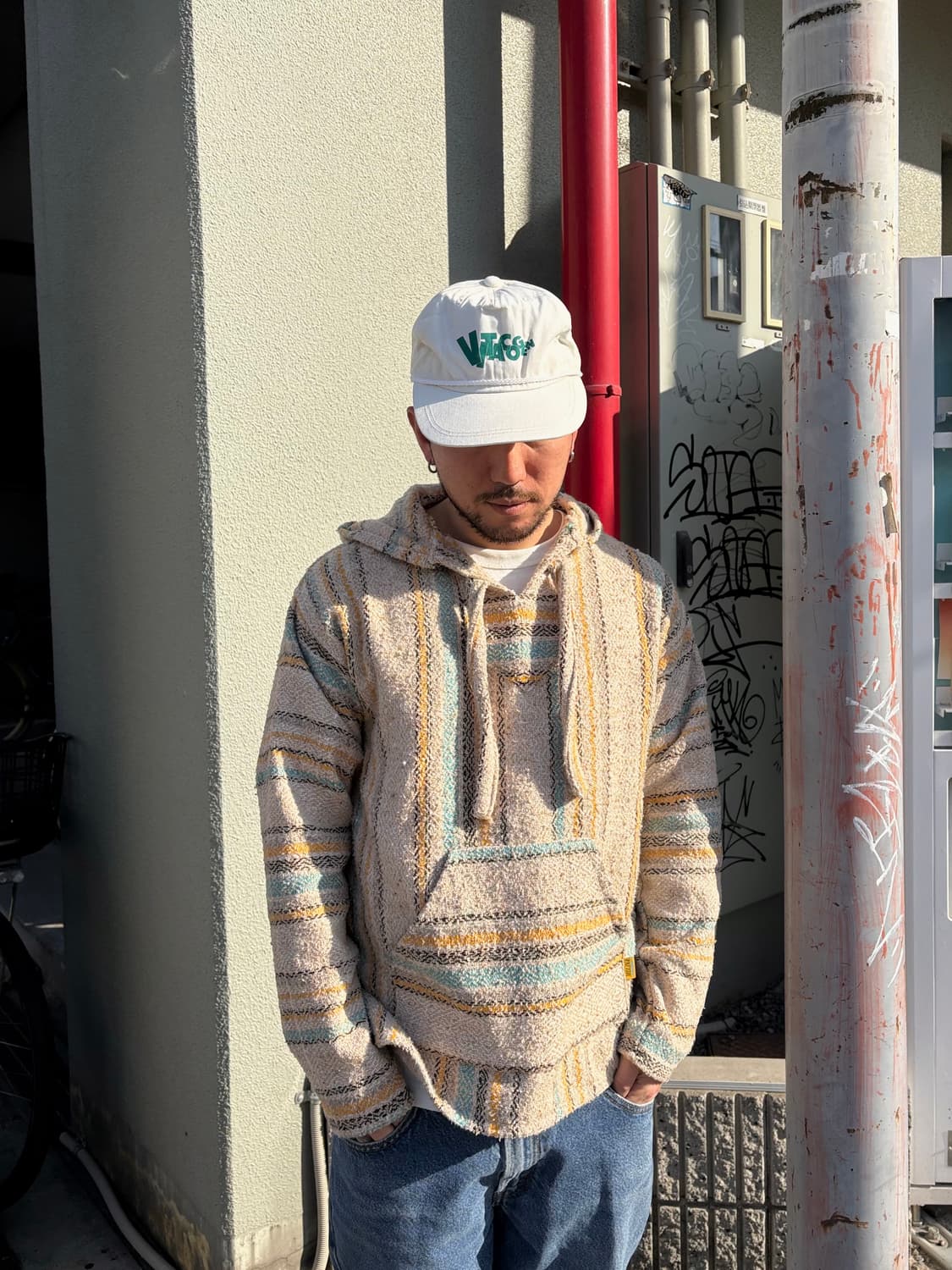 아메리칸 빈티지 판초 우의 st 맨투맨 상품이미지1