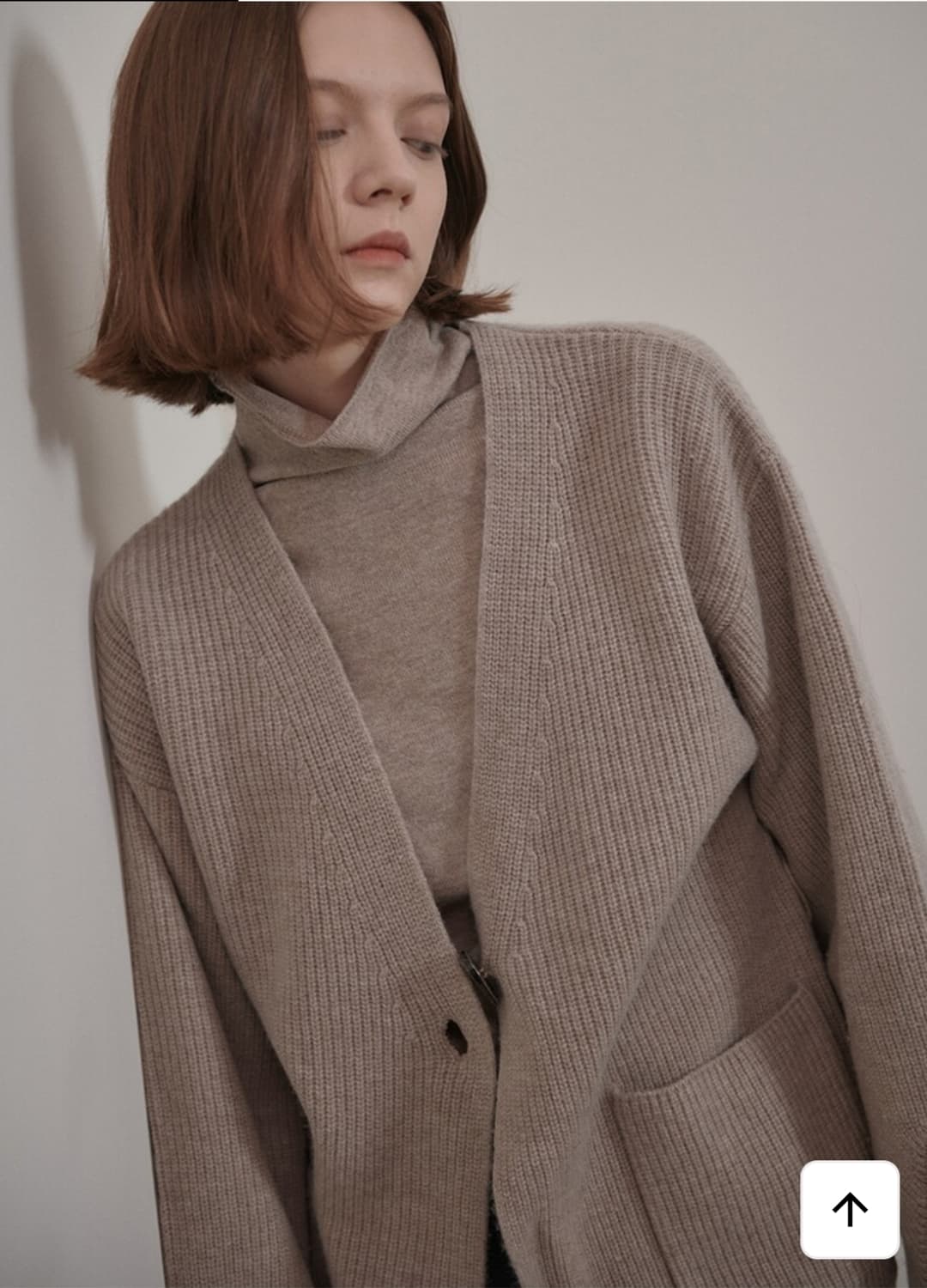 루에브르 캐시미어 벨티드 니트 가디건 상품이미지6