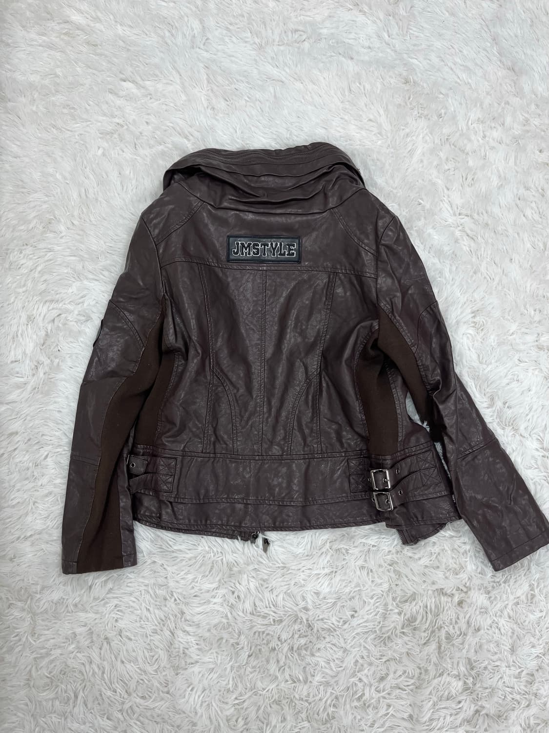 JM style 다크 브라운 레더 자켓 상품이미지8