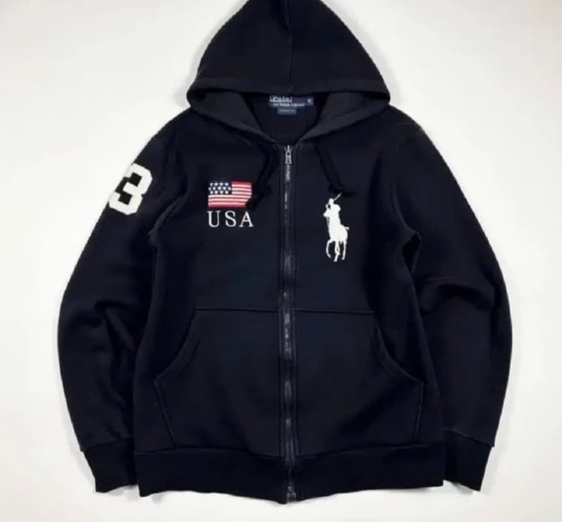 (구해요)폴로 성조기 후드집업 m이나l 상품이미지1