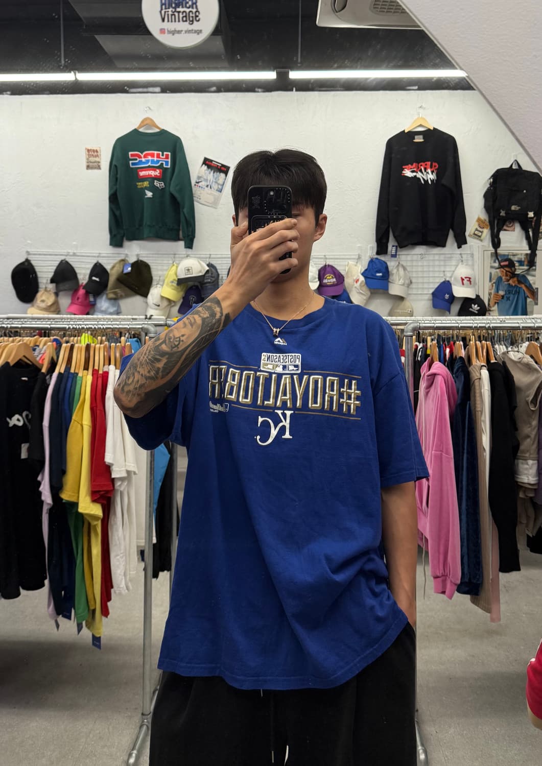 마제스틱 캔자스시티 블루 반팔티 2XL 상품이미지1