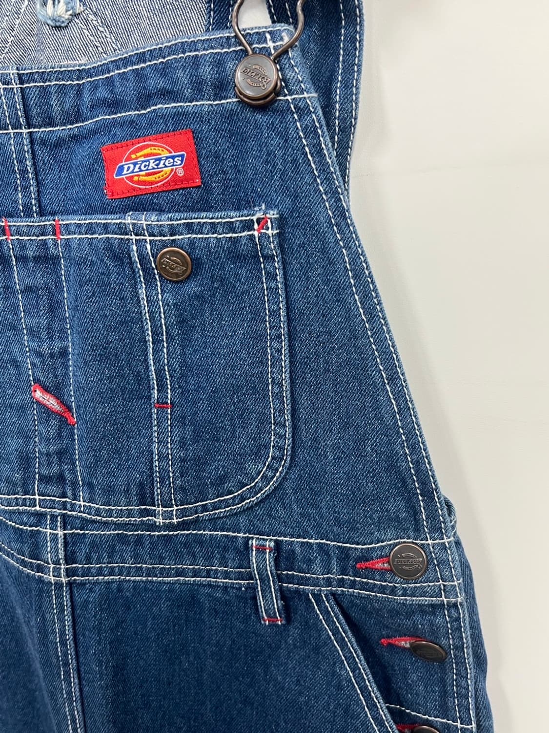 디키즈 오리지널 진청 데님 멜빵 여성 원피스 상품이미지3