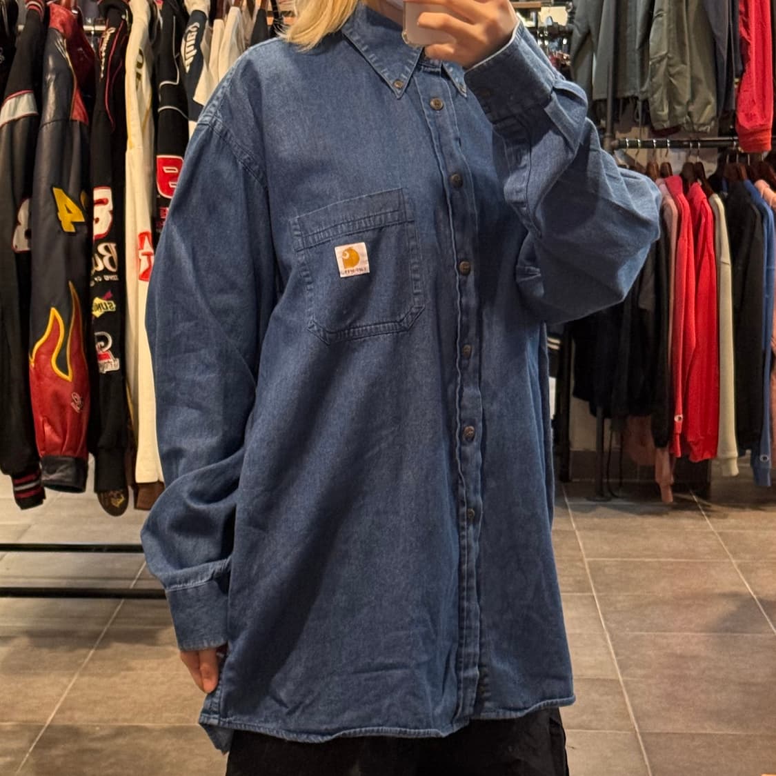 [NO.9] 칼하트 데님 긴팔셔츠 상품이미지3