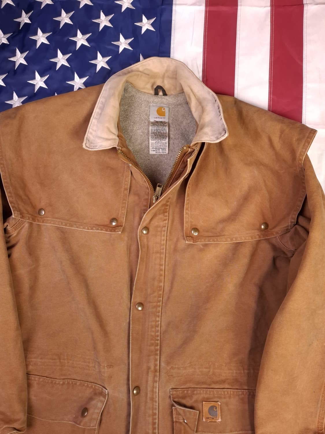 오리지날 90's 칼하트 덕 케이프 오버핏 코트 상품이미지2