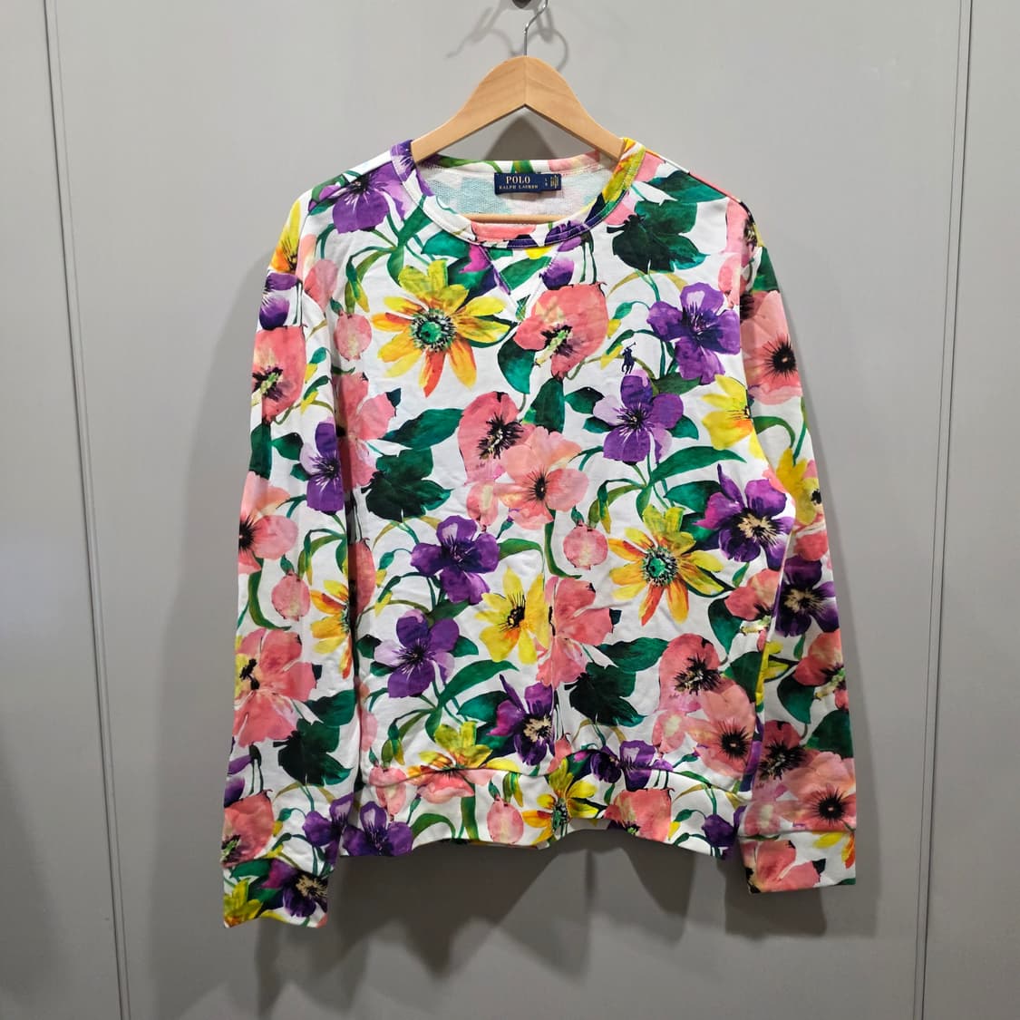 폴로 랄프로렌 플로럴 패턴 맨투맨 상품이미지1