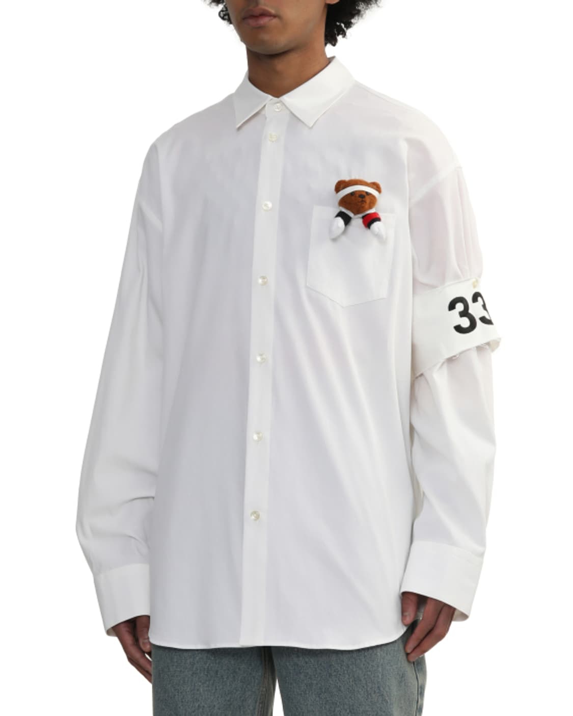 새상품 더블렛 테디베어 드레스 셔츠 L 상품이미지3