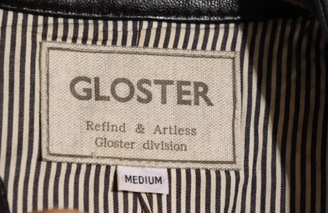 GLOSTER 가죽 가죽 자켓 M 상품이미지7