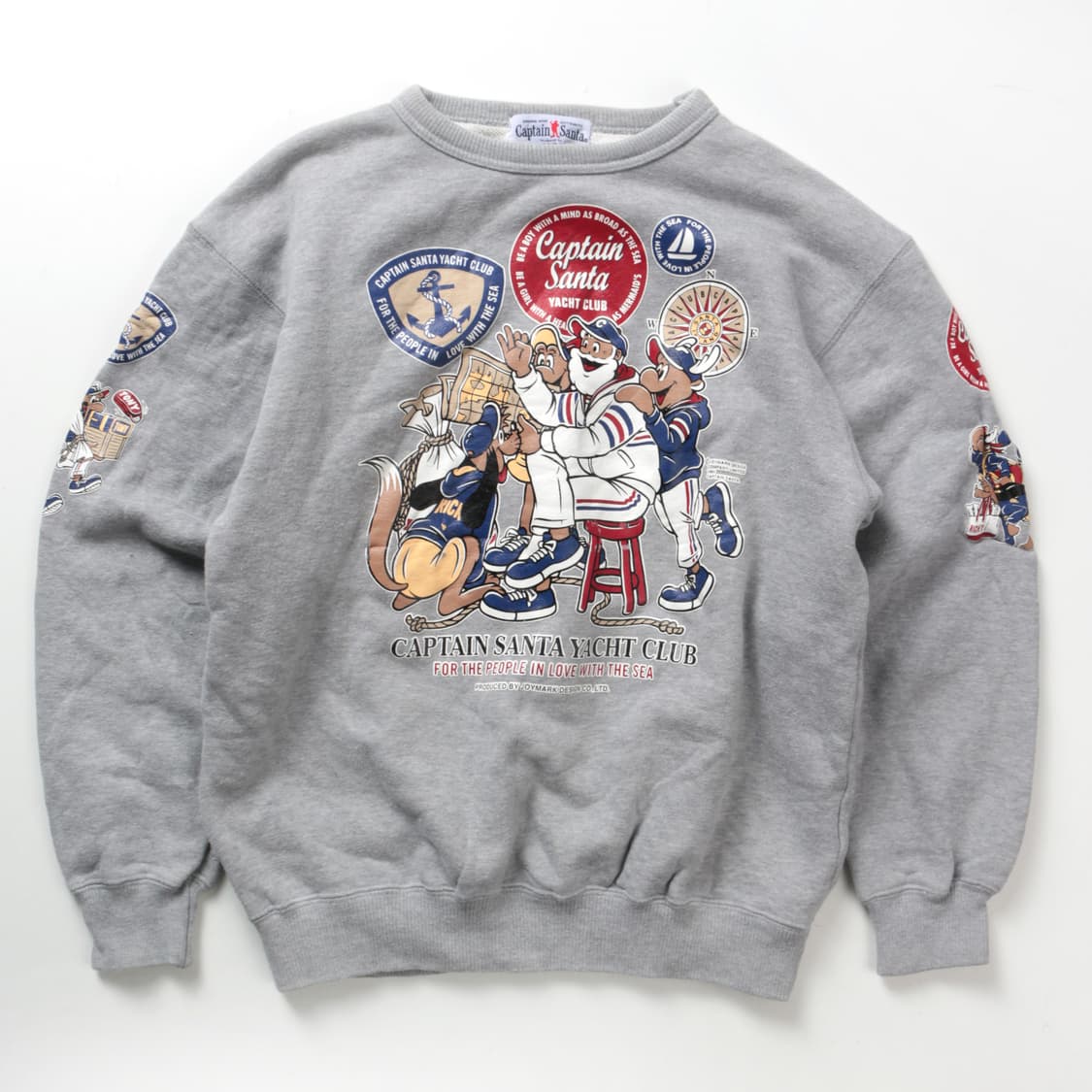 캡틴산타 그레이 프린팅 스웻셔츠   상품이미지1