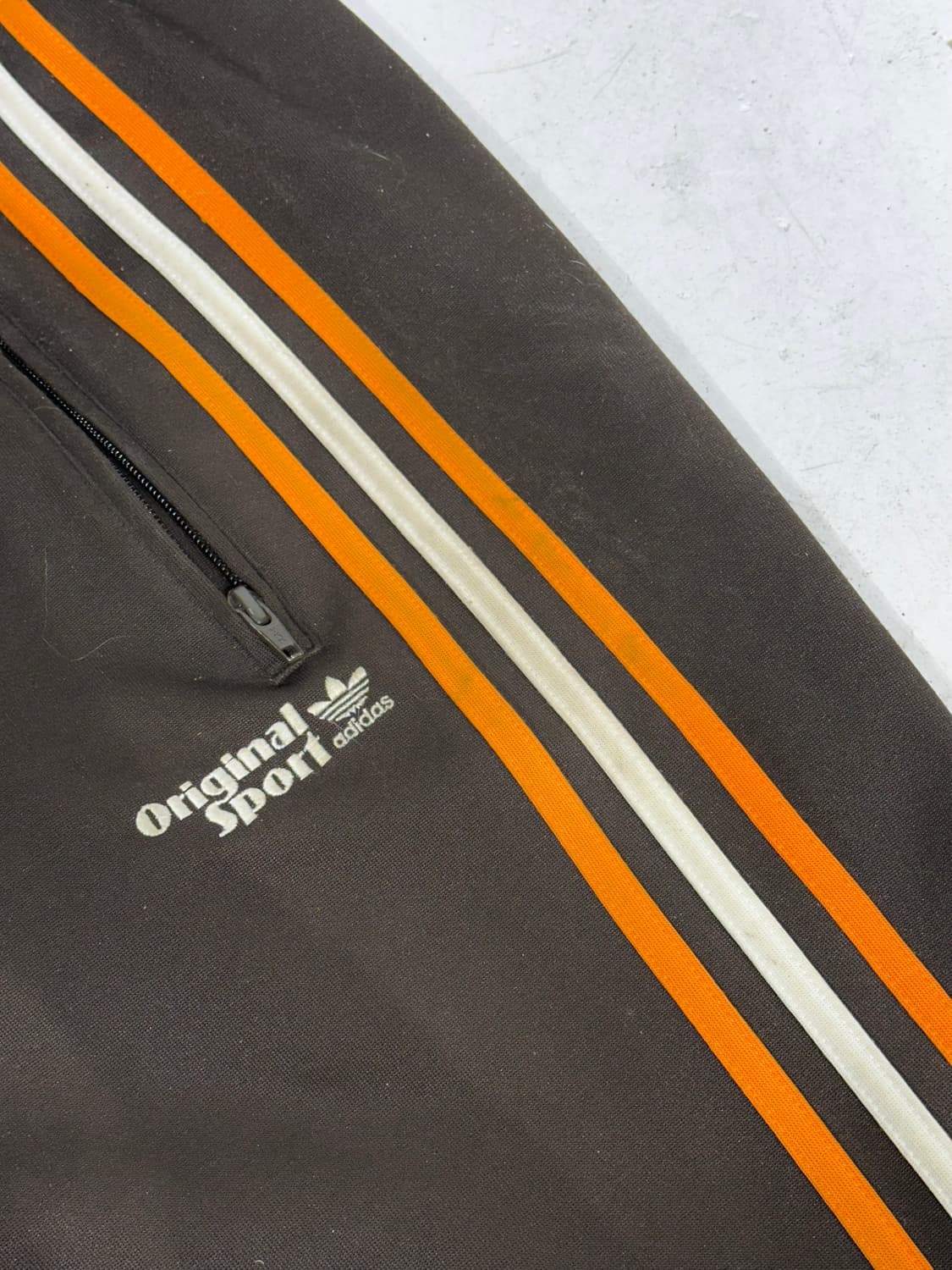 아디다스 대대장 브라운 삼선 와이드 추리닝 바지 트레이닝 팬츠 105 상품이미지6