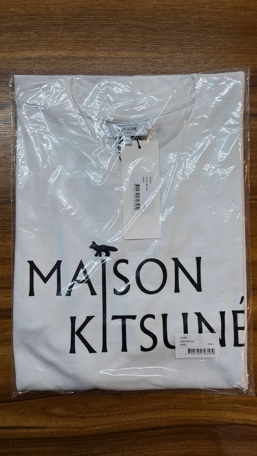 (새상품/정품)메종키츠네 로고 반팔티 L 상품이미지1