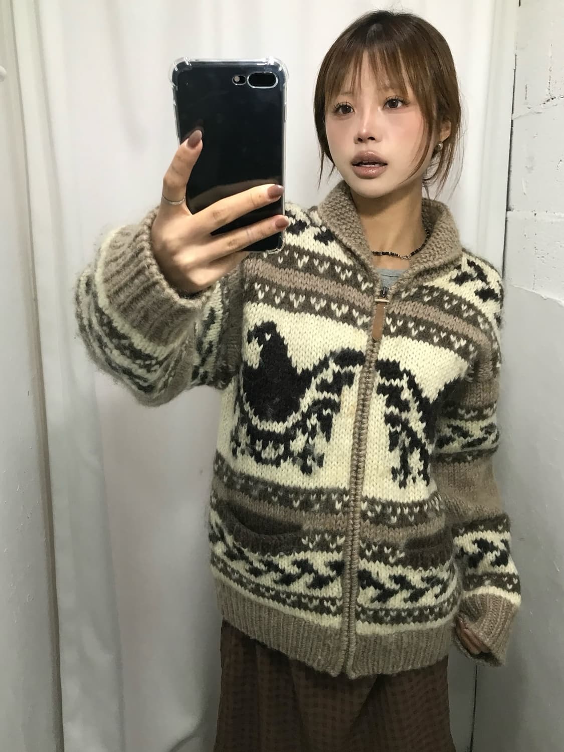 🧡빈티지 독수리 패턴 코위찬 집업 🧡 상품이미지2