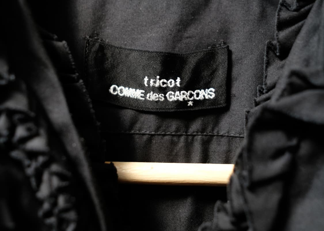 tricot 꼼데가르송 반팔 블라우스 블랙 xs 상품이미지4