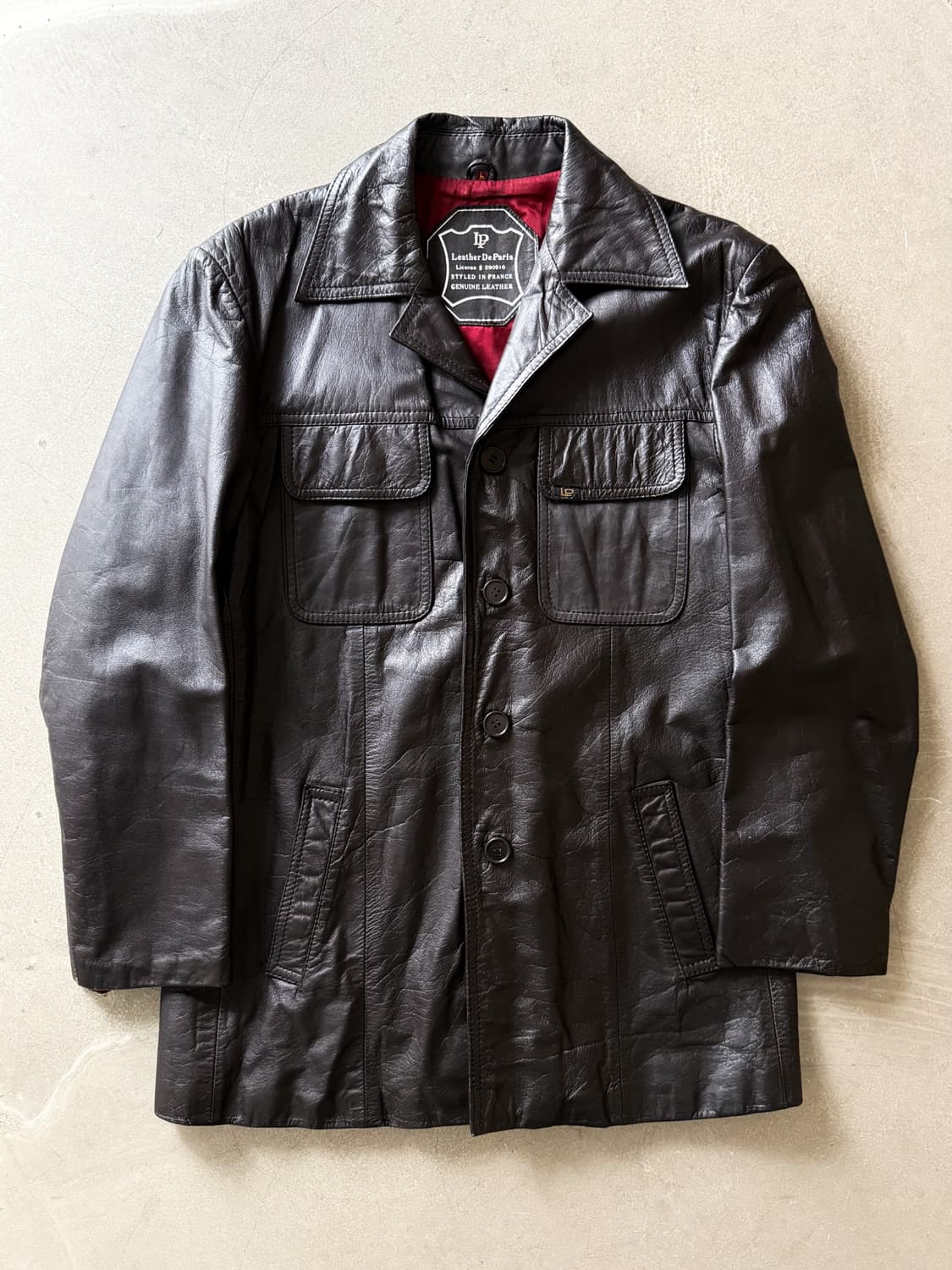 Leather De Paris Genuine Leather Jacket 상품이미지1