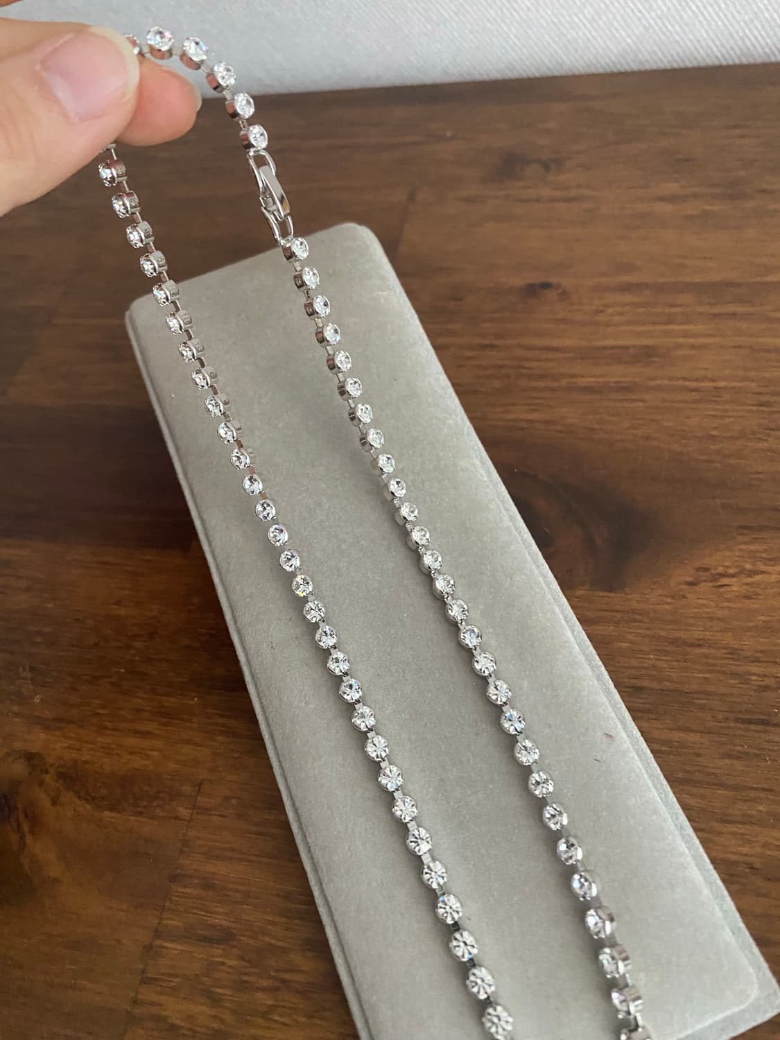 악세서리 큐빅 롱 테니스목걸이 상품이미지4