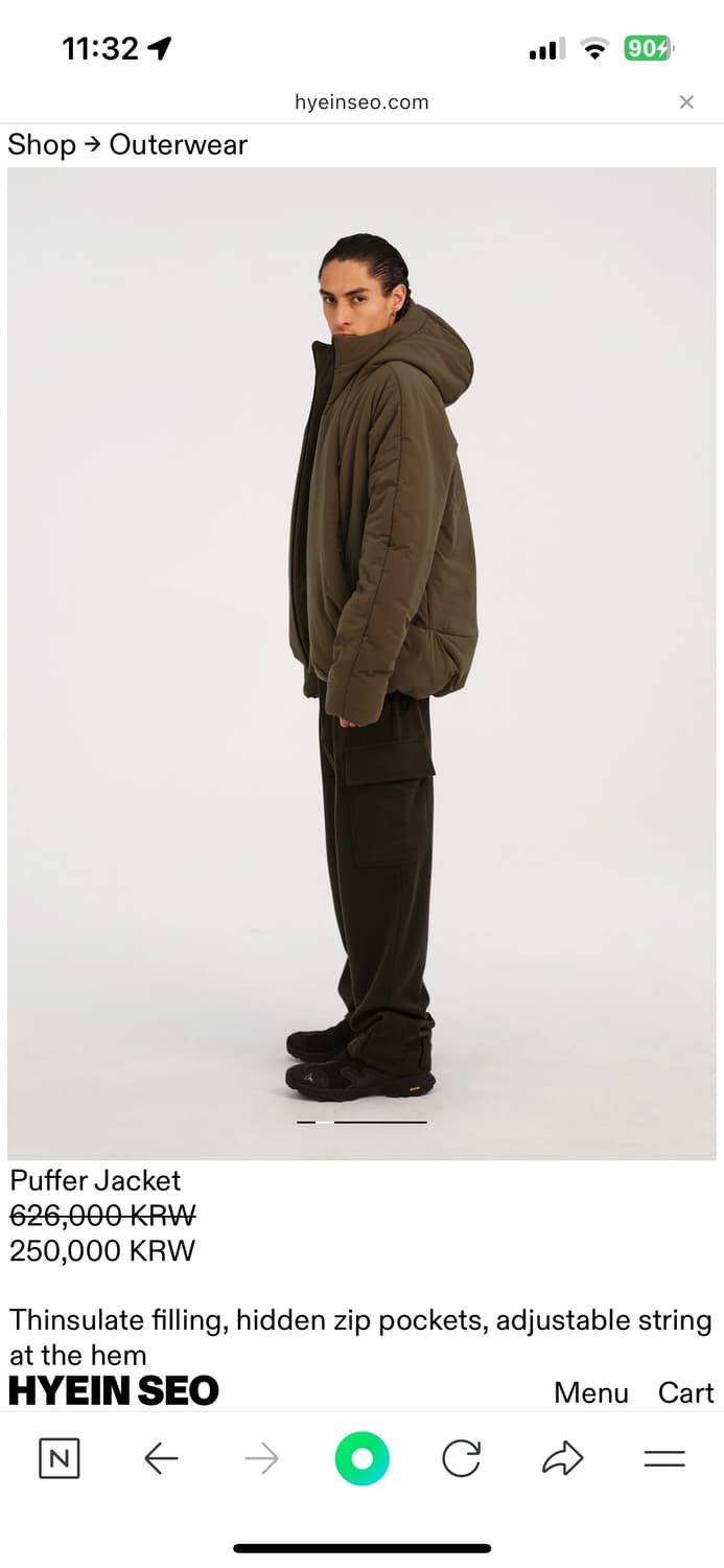 혜인서 패딩 푸퍼 자켓 사이즈3 상품이미지2