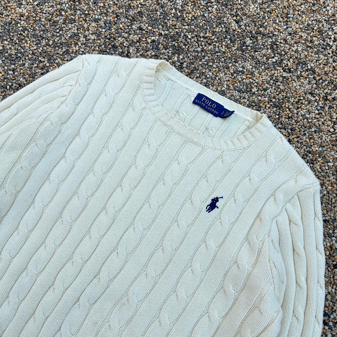 폴로(POLO RalphLauren)아이보리 케이블 니트 상품이미지2