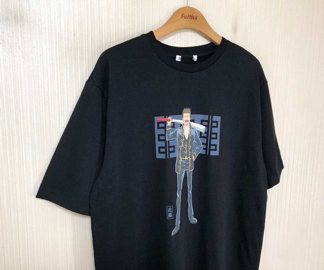 스파오X은혼 콘도이사오 반팔티셔츠 XL 상품이미지5