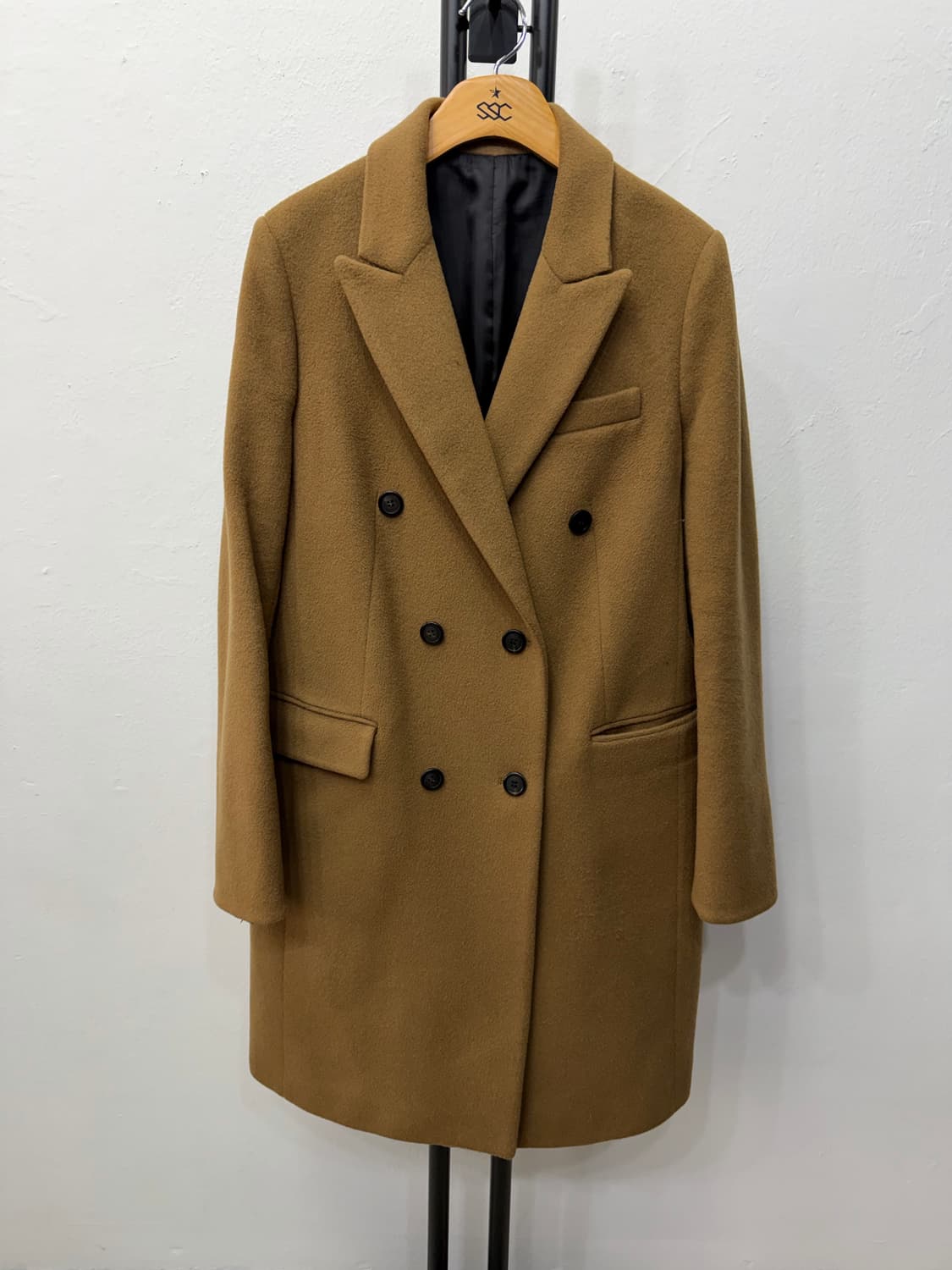 정품) 시스템 한섬 여성 브라운 더블 버튼 코트 88 상품이미지1