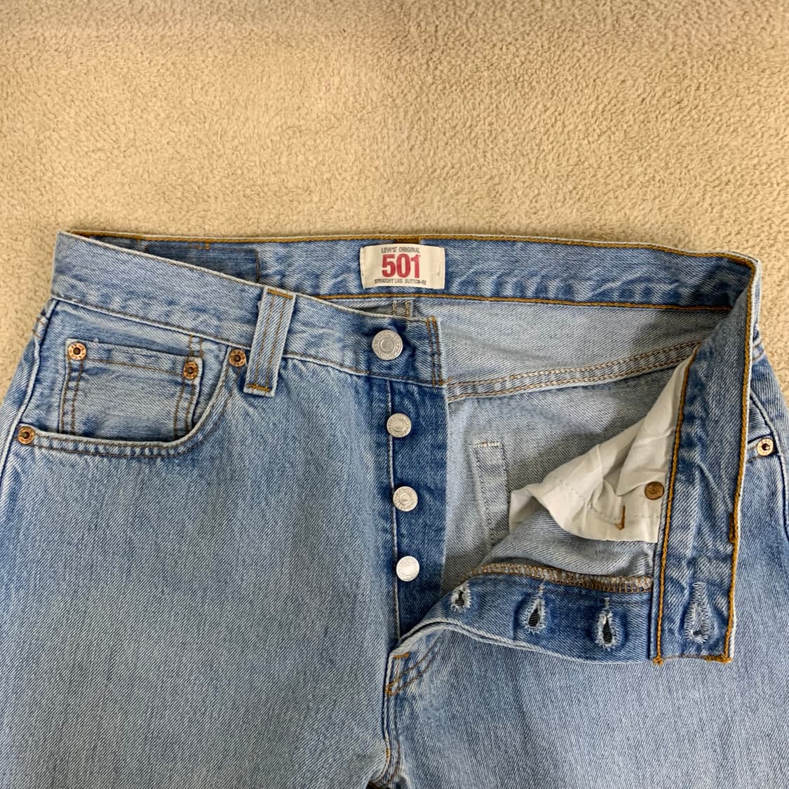 빈티지 리바이스 501 워싱 데님팬츠(29사이즈) 여자청바지 남자청바지 상품이미지6