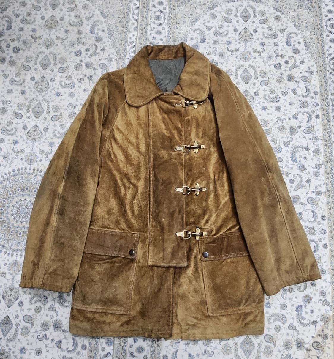 이태리 리얼레더 파이어맨 스웨이드 자켓 48사이즈 상품이미지1