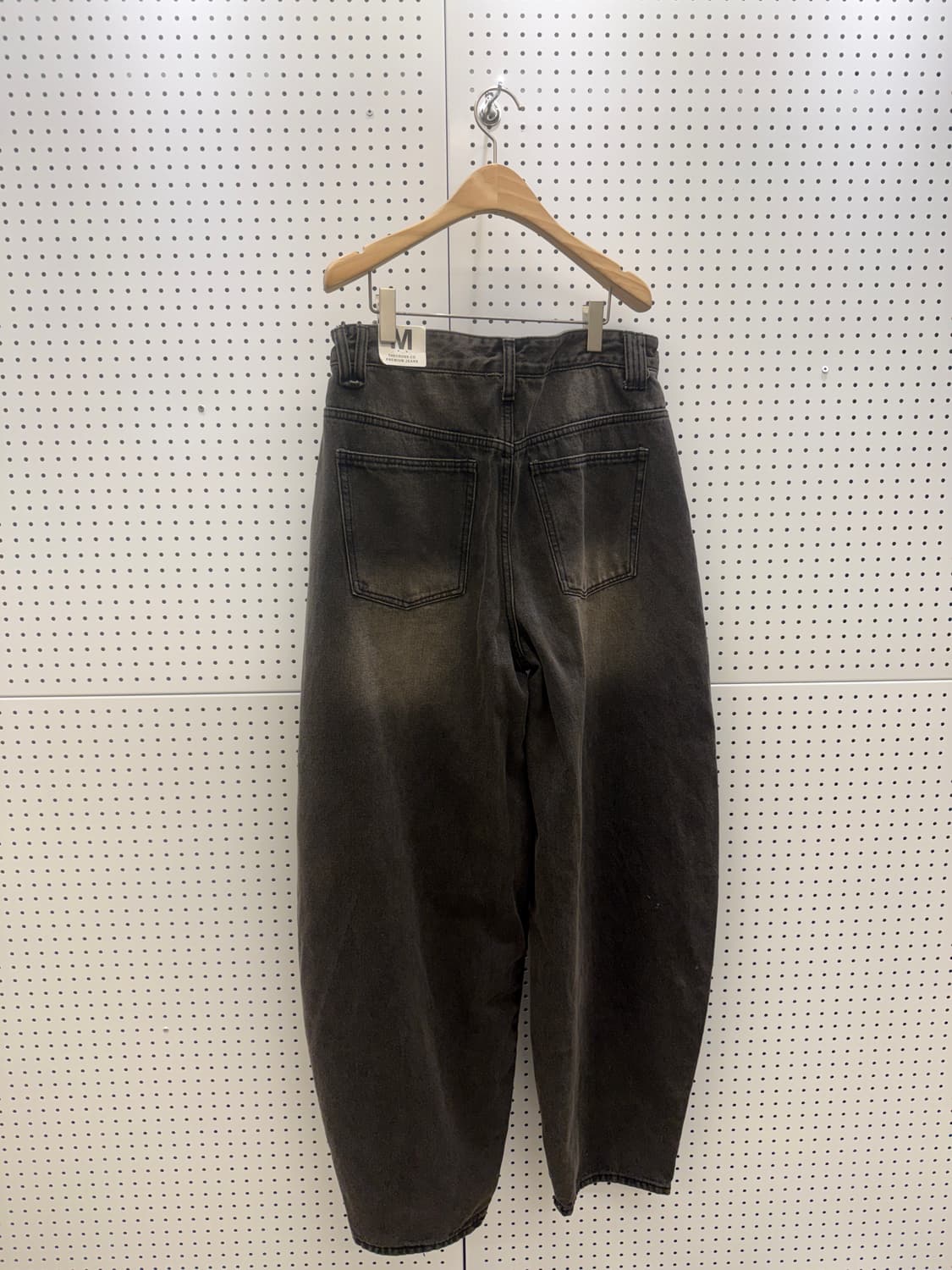 더크로스 워시드 블랙 벌룬핏 데님 U712 상품이미지4