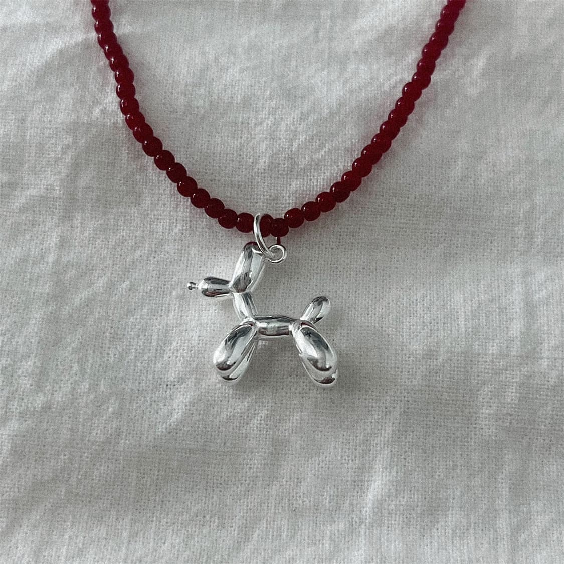 프리오더) 925 Silver Balloon Dog Pendant 상품이미지1