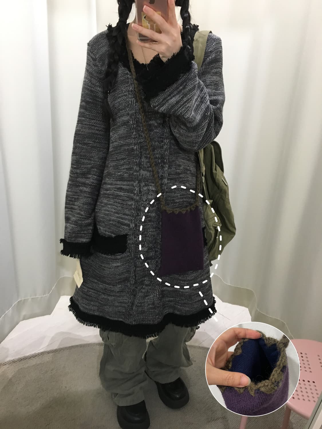 Handmade knit bag👵🏻🧶💭 상품이미지1