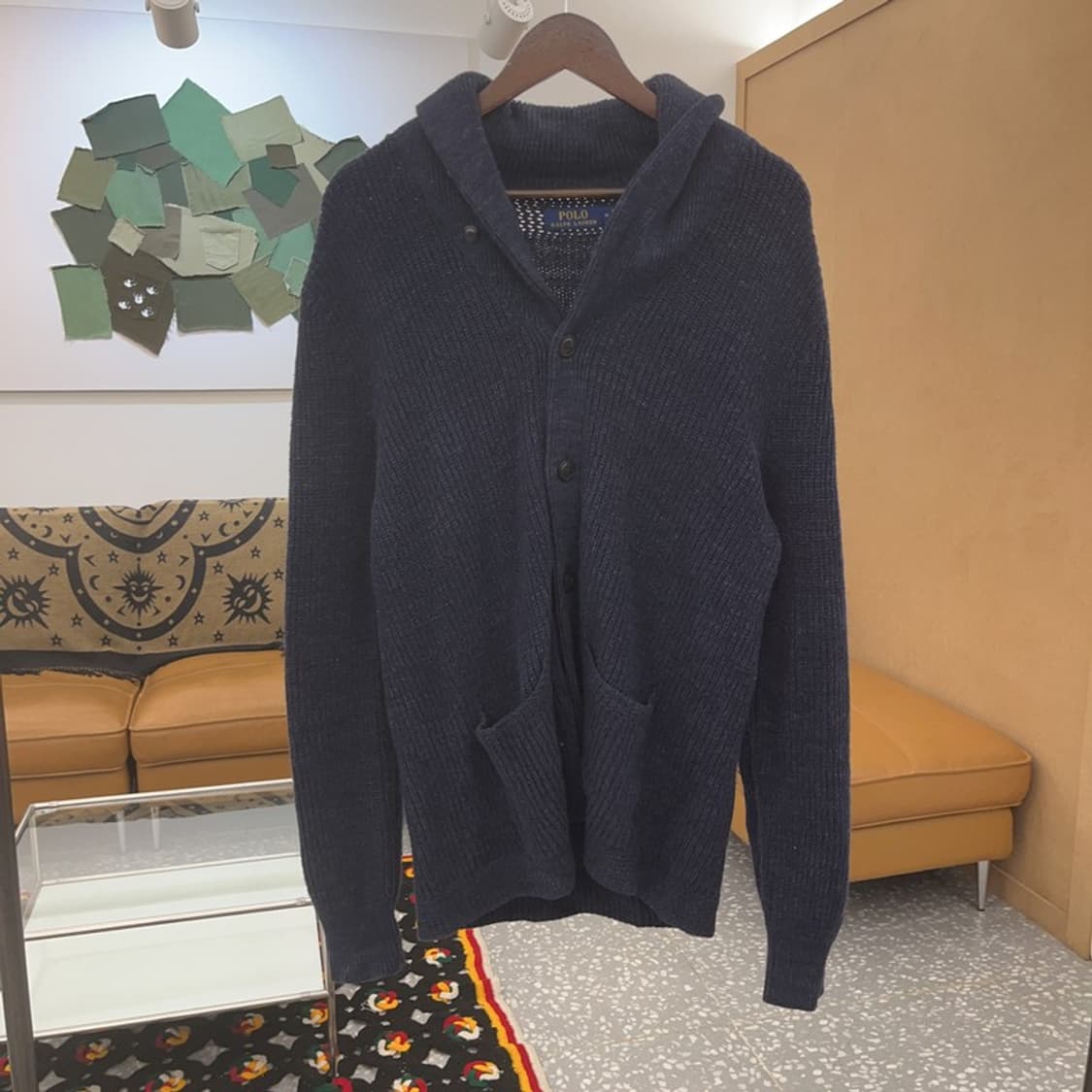 폴로 랄프로렌 모던 시크 폭닥 숄카라 니트 가디건 M C07461 상품이미지3