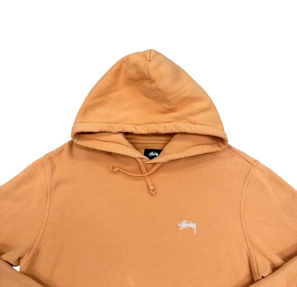 스투시 스톡로고 피그먼트 후드 상품이미지2