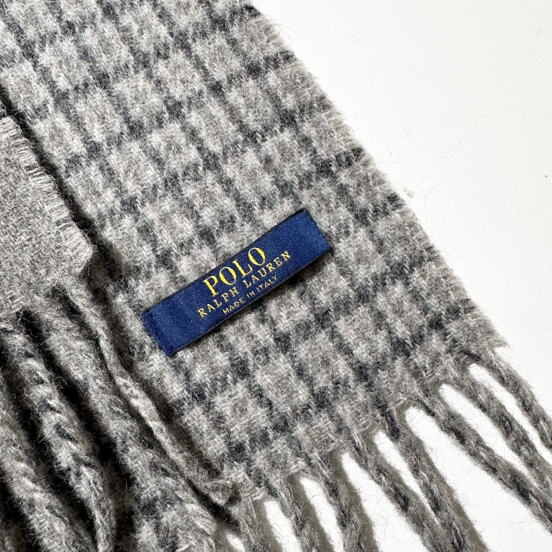 폴로 랄프로렌 이태리제 리버시블 윈도우 체크 머플러 목도리 상품이미지5