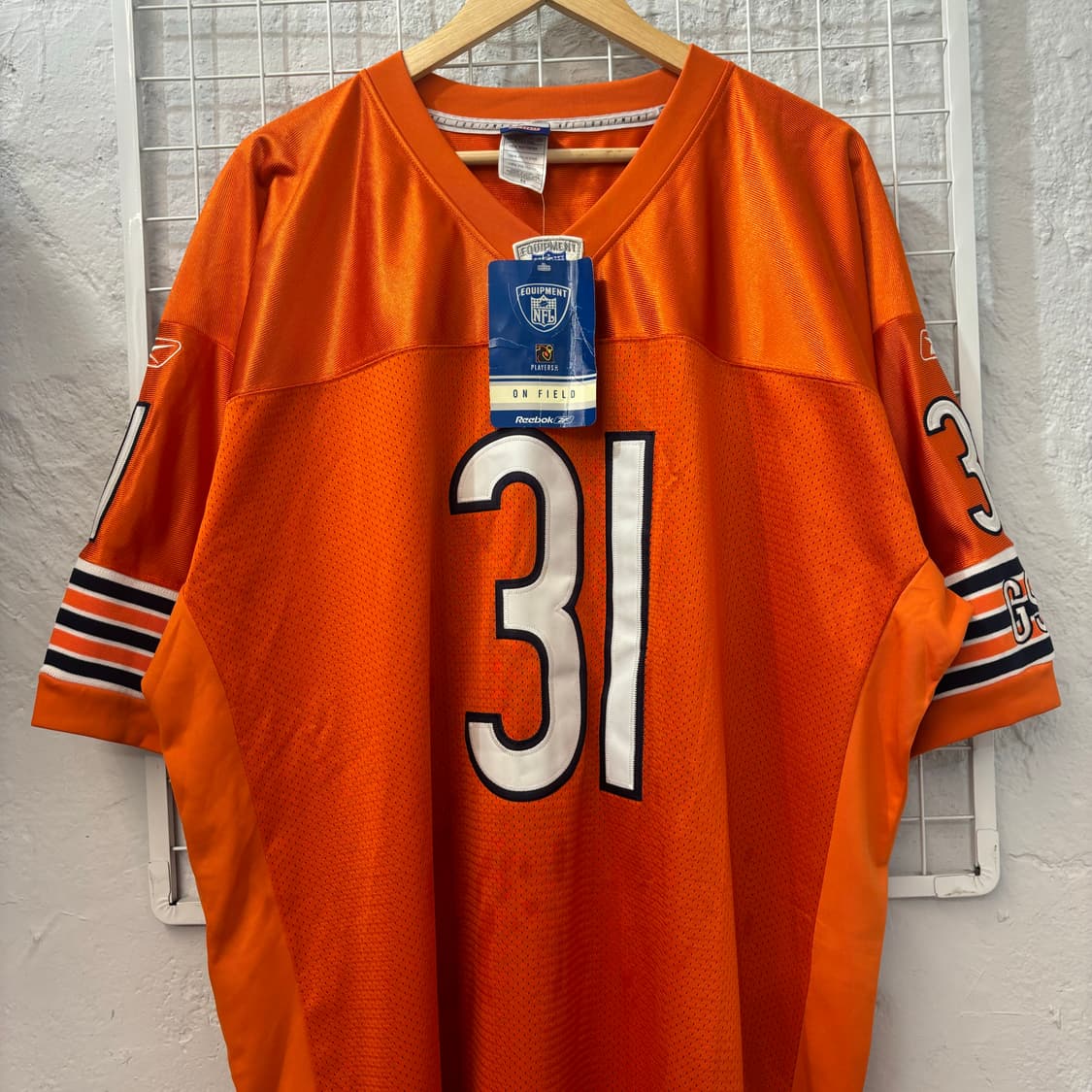 NFL X 리복 시카고 베어스 오렌지 럭비져지 2XL 상품이미지3