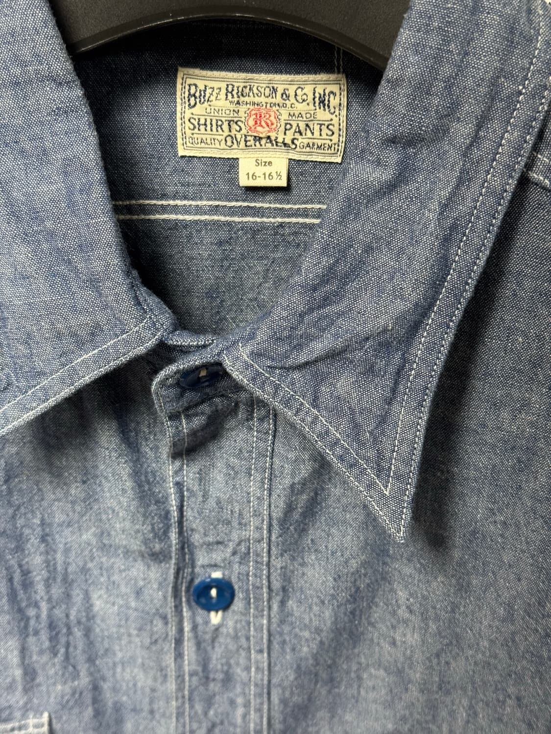 버즈릭슨 샴브레이 셔츠 16-16 1/2 상품이미지5